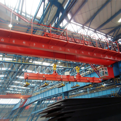 Laufkranelektromagnet-Brückenkran des Trägers des Doppelten 50-ton für Stahlwerk
